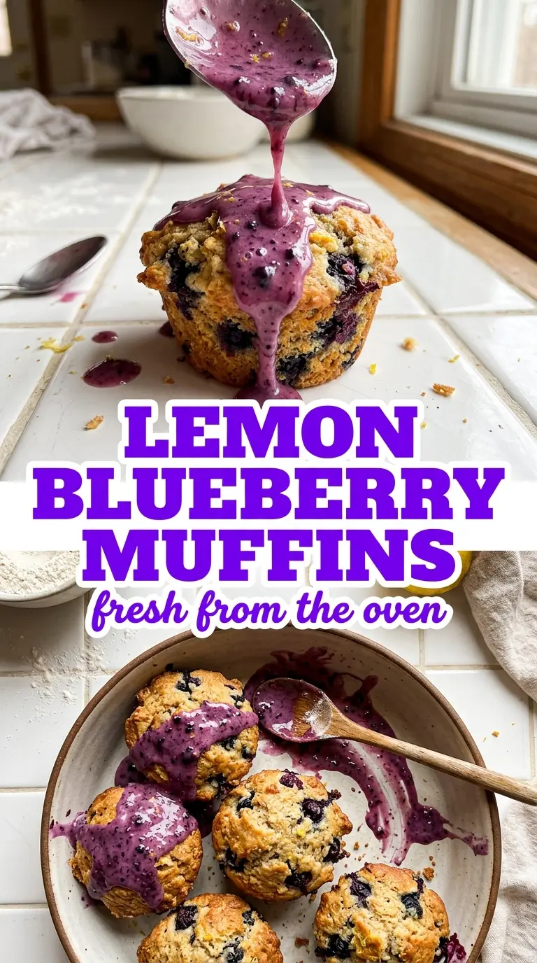 Lemon Blueberry Muffins bright tender bakery-style