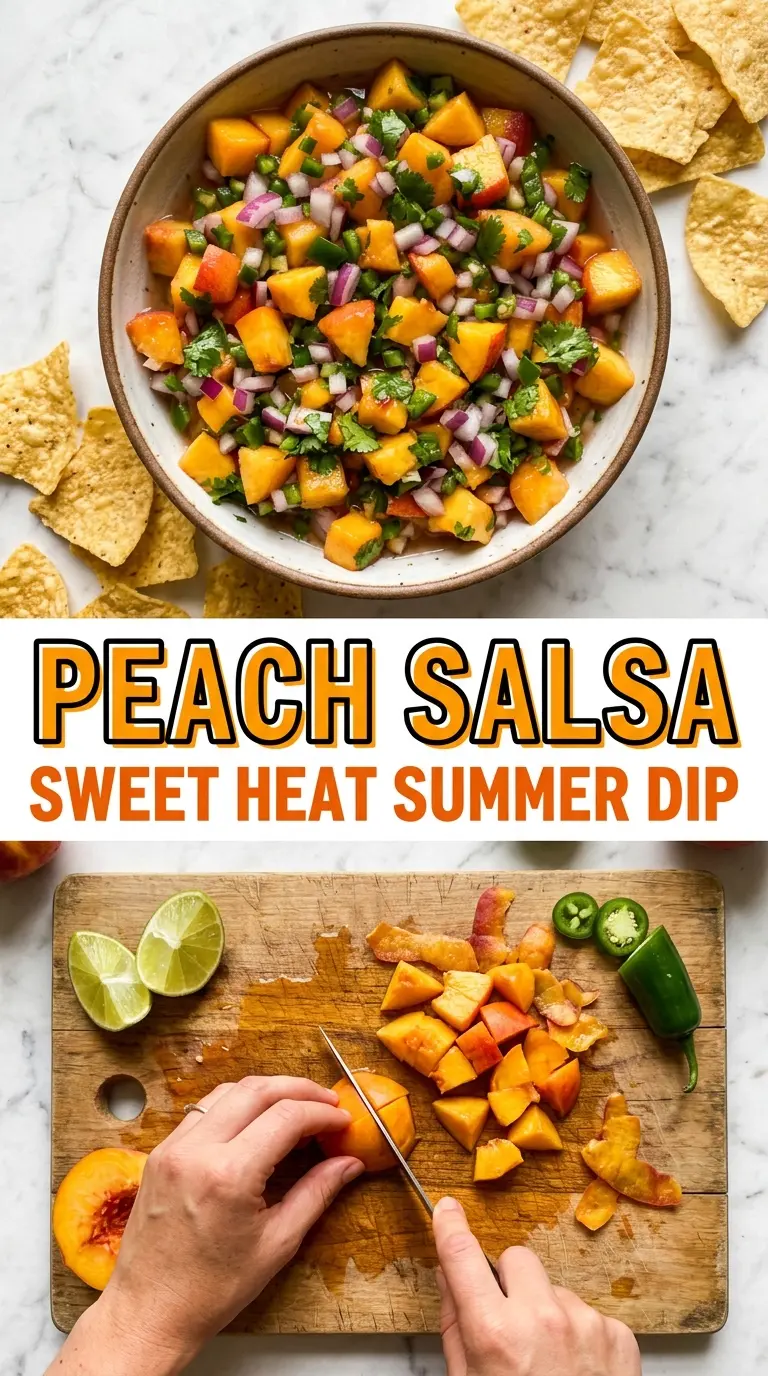 Peach Salsa sweet-spicy fresh