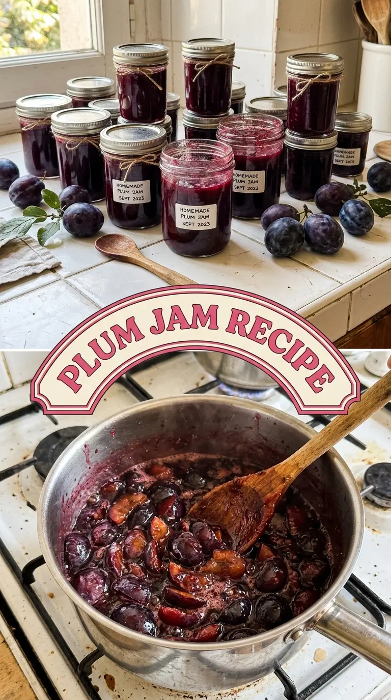 Plum Jam Recipe jewel-toned glossy