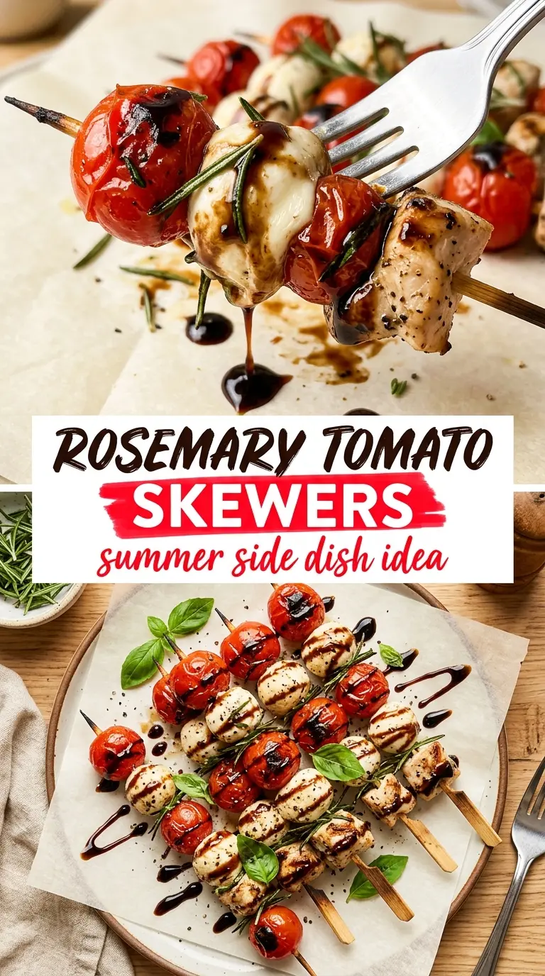 Rosemary Skewered Roasted Tomatoes juicy fragrant charred