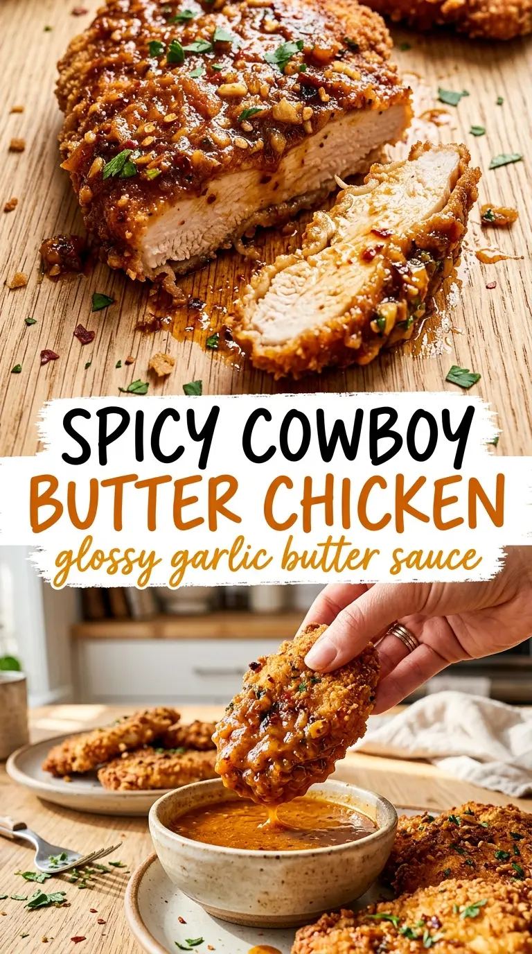 Spicy Cowboy Butter Bowtie Chicken buttery fiery savory