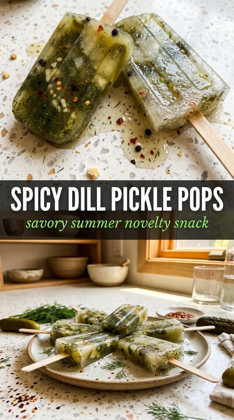Spicy Dill Pickle Pops crisp tangy fiery