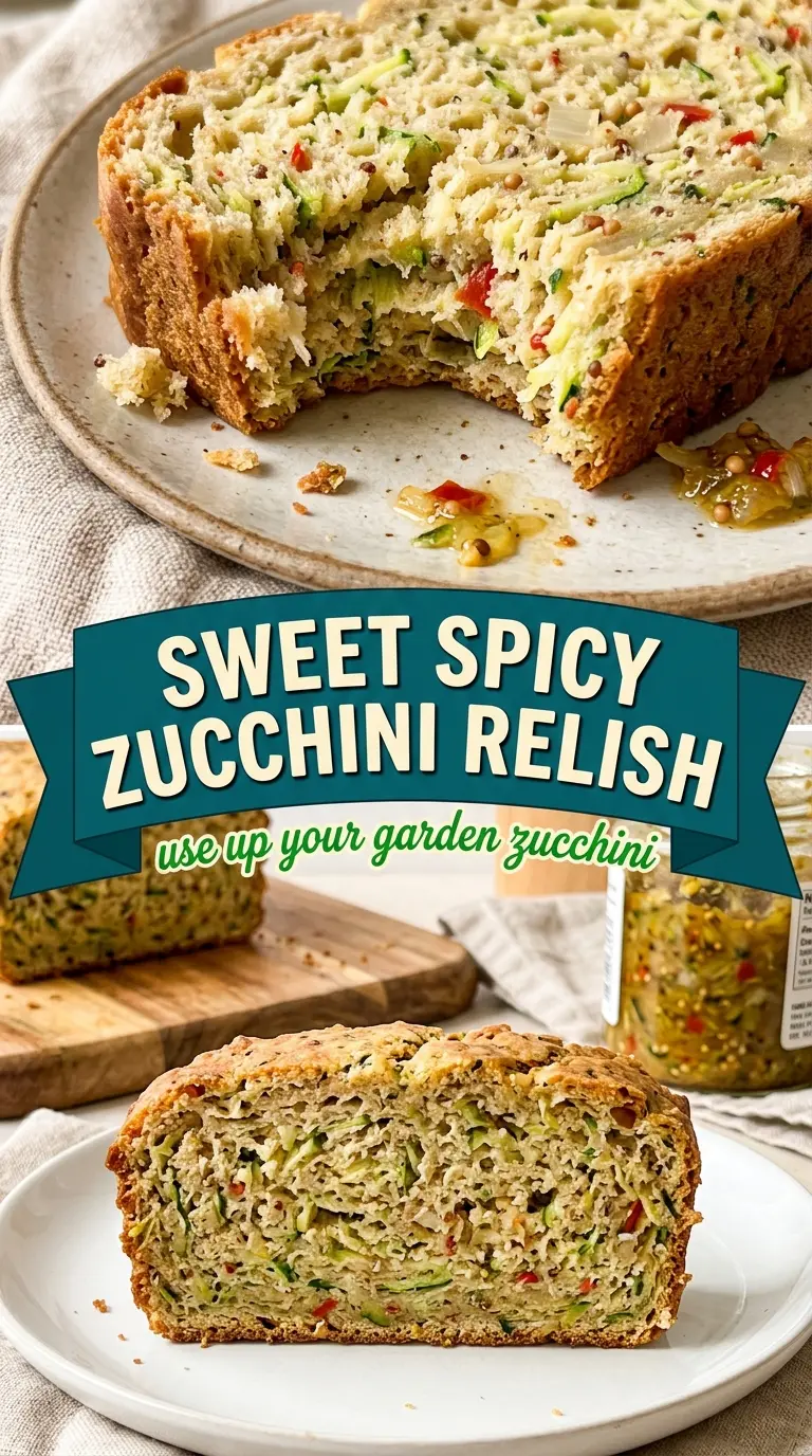 Sweet and Spicy Zucchini Relish tangy zesty crunchy