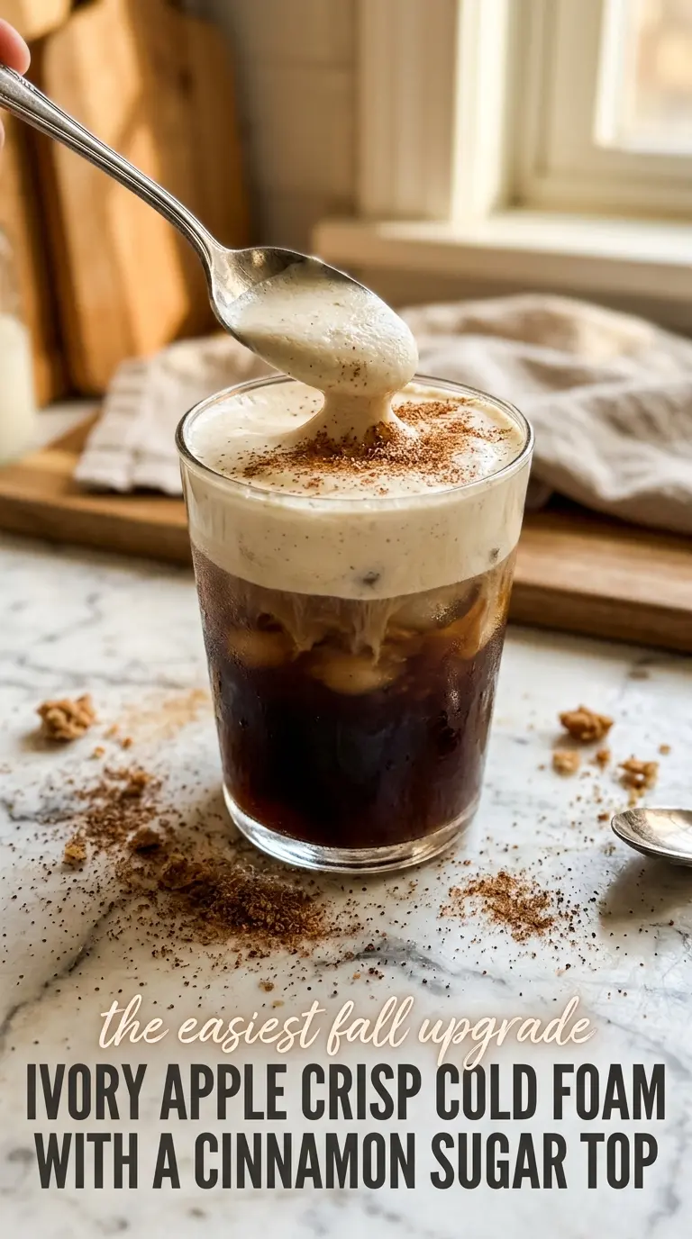 Apple Crisp Cold Foam fluffy spiced creamy