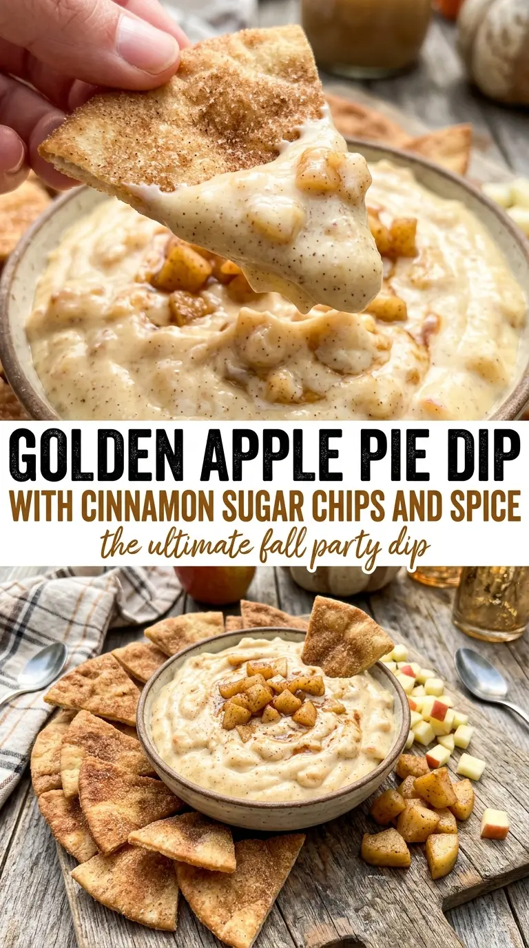apple pie dip cinnamon sugar chips golden