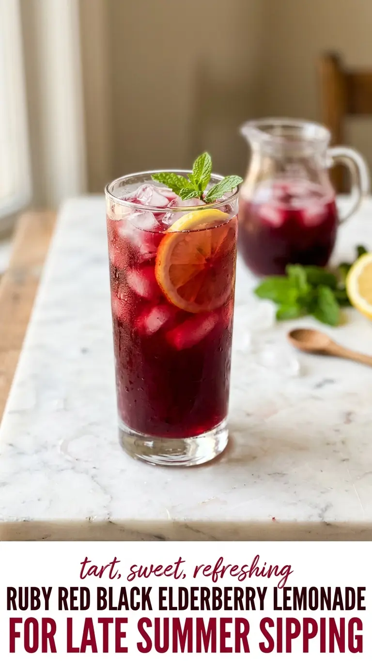 black elderberry lemonade ruby refreshing