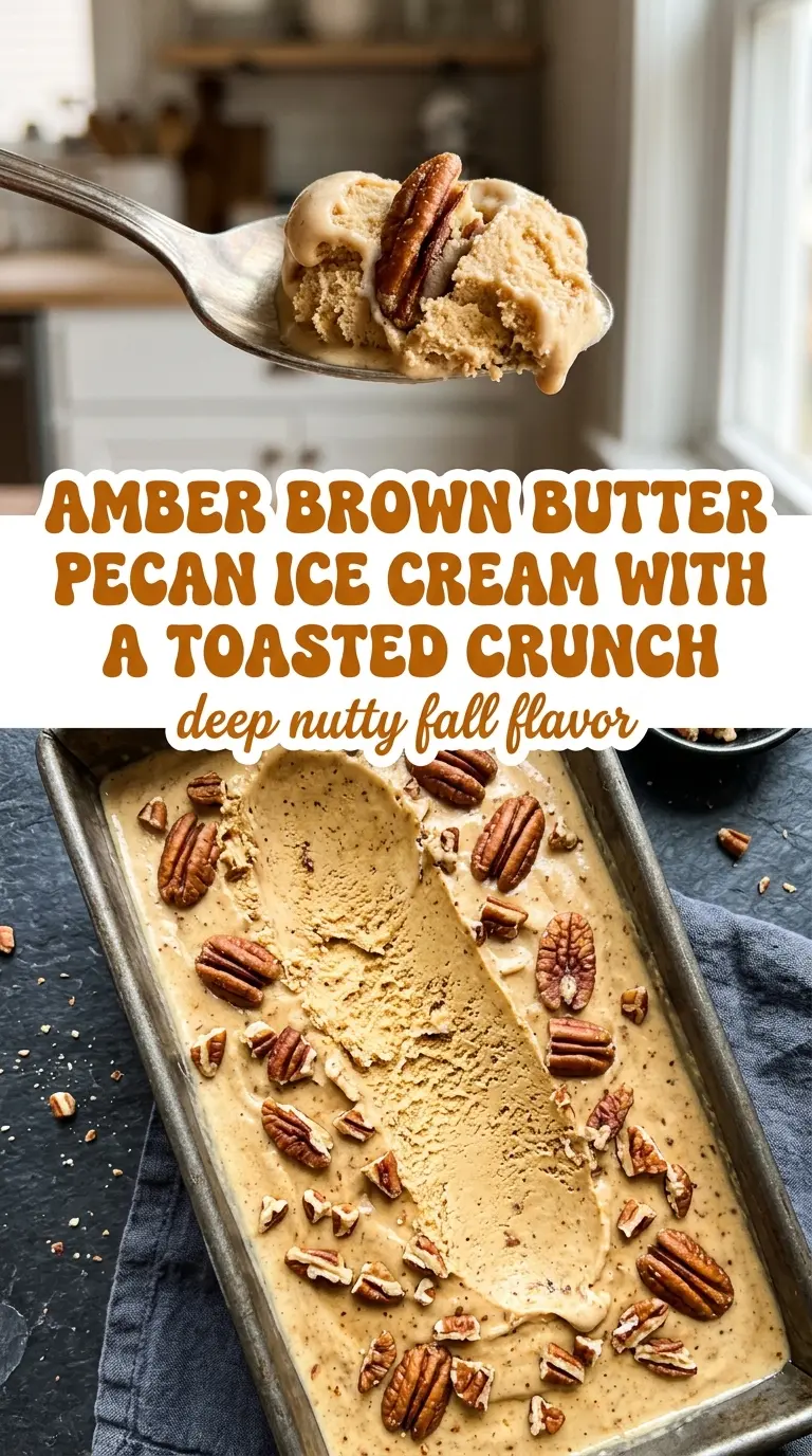 Brown Butter Pecan Ice Cream creamy toasted