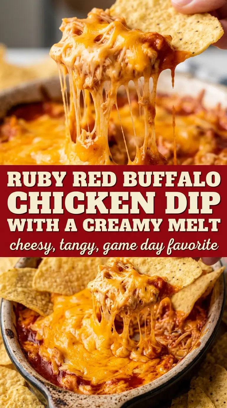 Buffalo Chicken Dip creamy cheesy baked