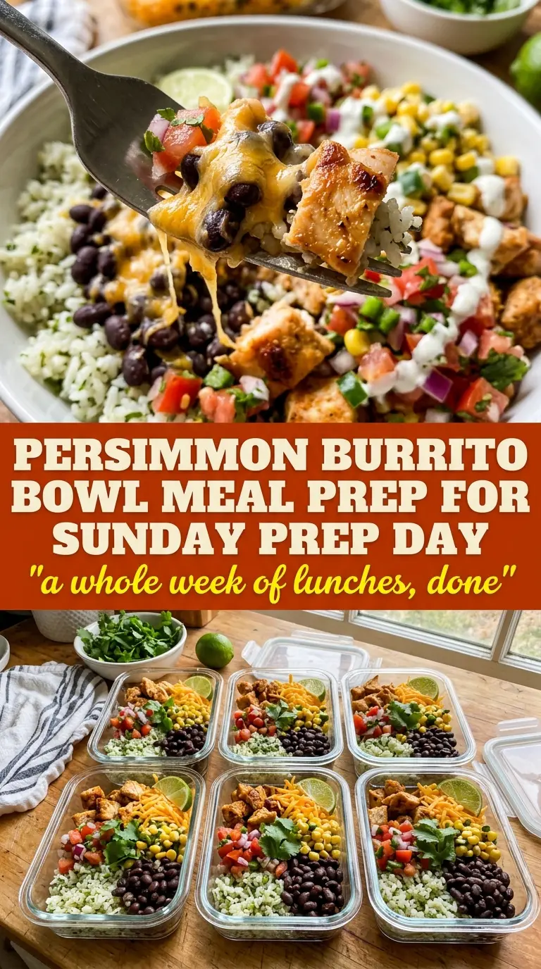 Burrito Bowl Meal Prep colorful layered fresh