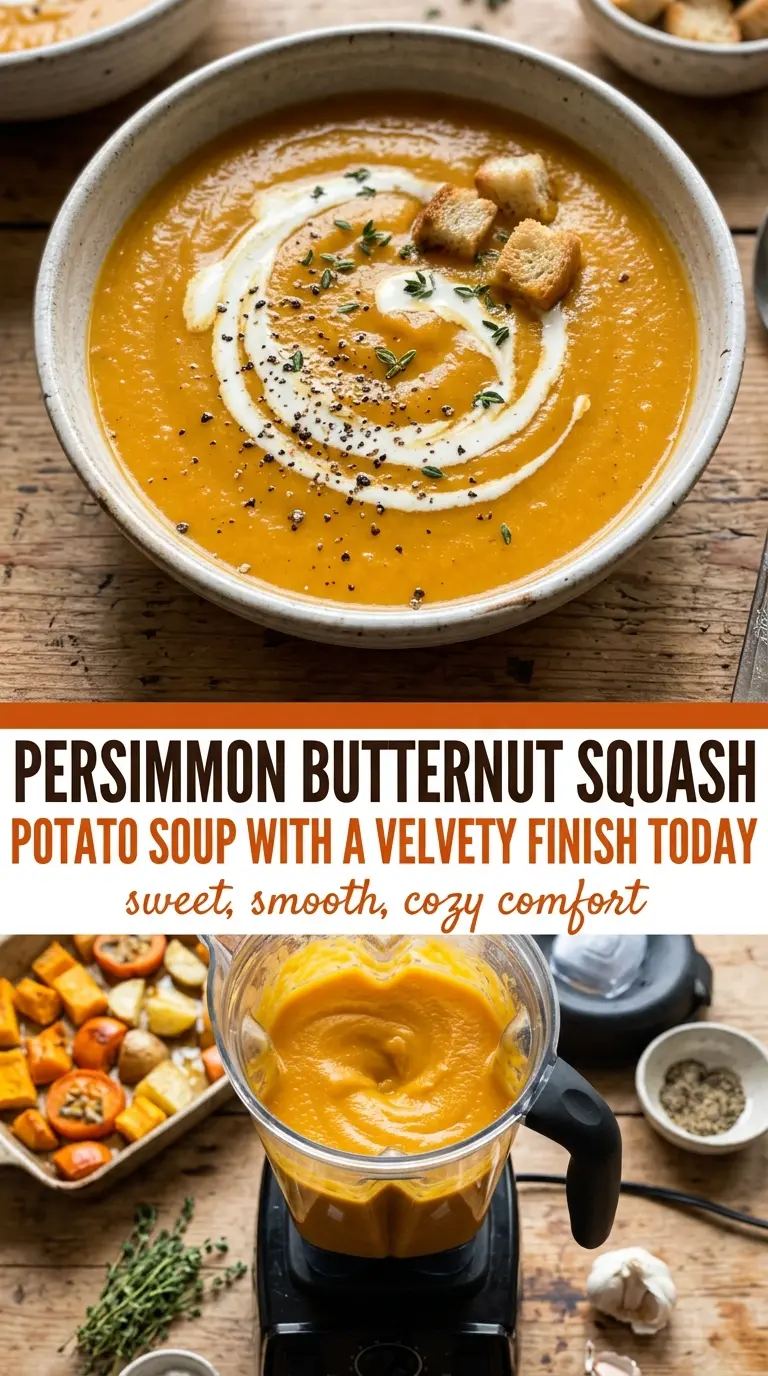 Butternut Squash Potato Soup roasted velvety creamy