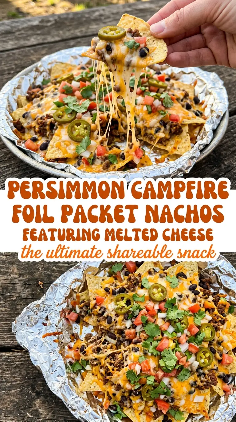 campfire nachos melted cheesy loaded toppings