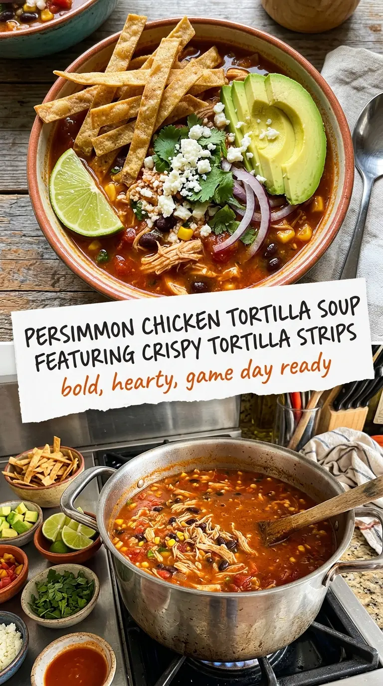 Chicken Tortilla Soup smoky tomato broth, crispy strips, hearty