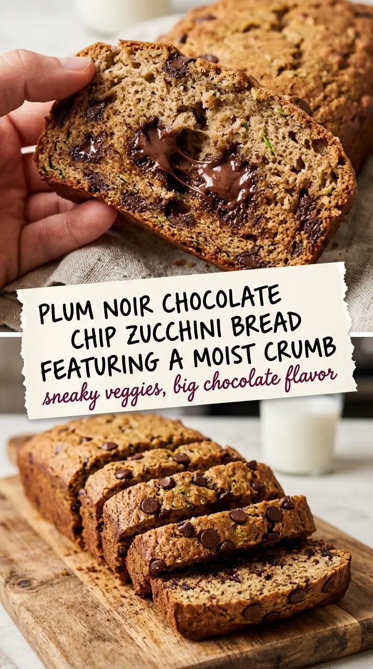chocolate chip zucchini bread moist tender crumb
