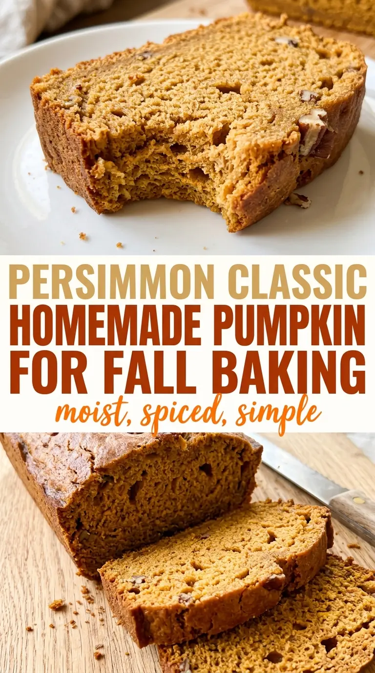 Classic Homemade Pumpkin Bread moist spiced loaf