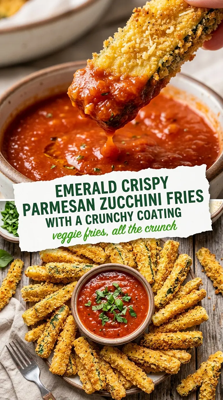 Crispy Parmesan Zucchini Fries crunchy golden baked