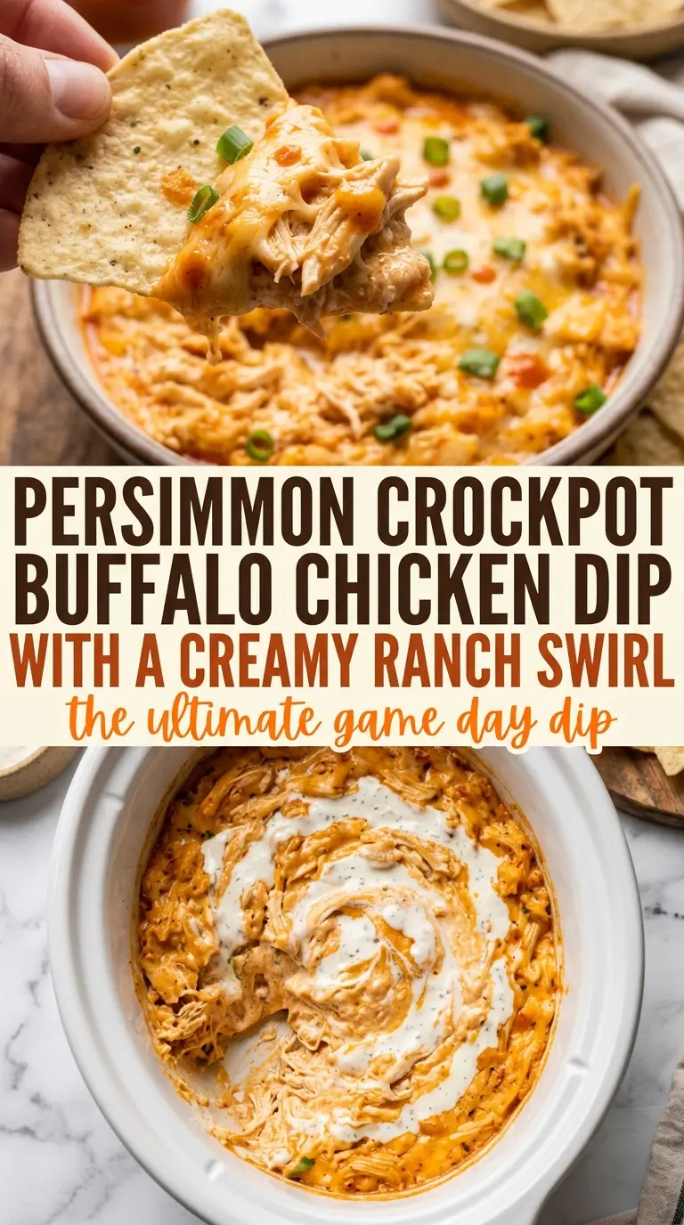 Crockpot Buffalo Chicken Dip creamy cheesy