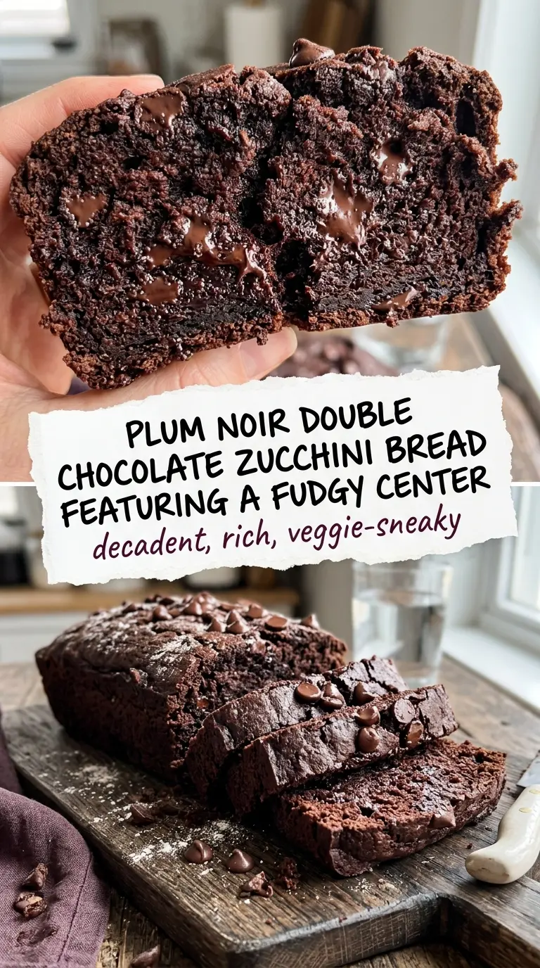 Double Chocolate Zucchini Bread fudgy chocolate-chip