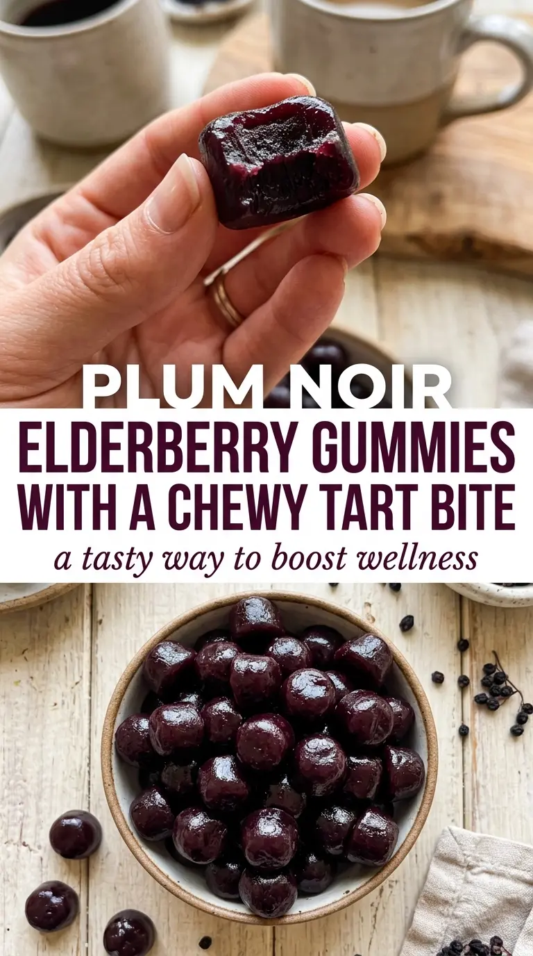 Elderberry Gummies chewy tart