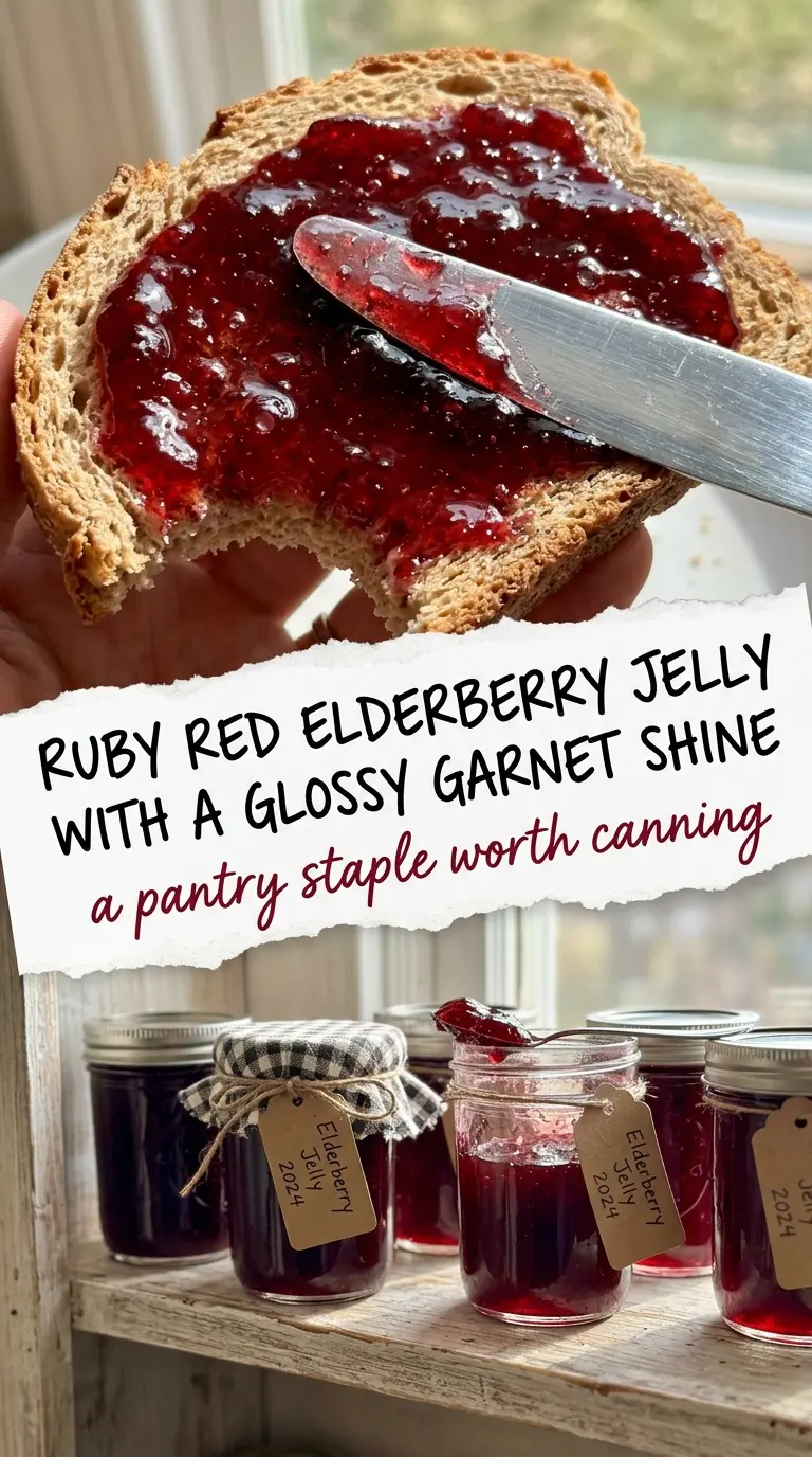 elderberry jelly jewel-toned glossy jar