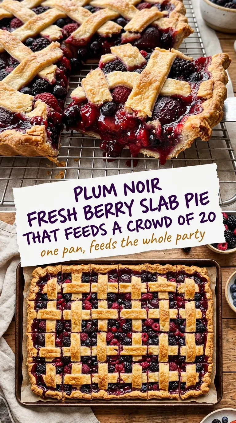 Fresh berry slab pie juicy flaky