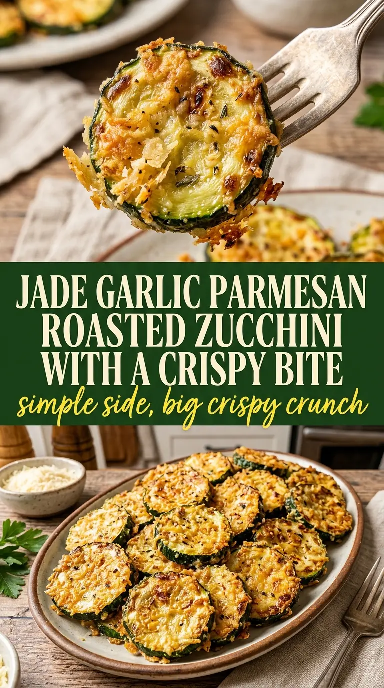 Garlic Parmesan Roasted Zucchini golden crispy cheesy edges