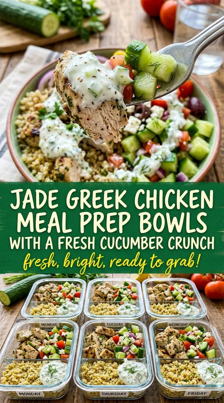 Greek Chicken Meal Prep Bowls fresh Mediterranean meal prep