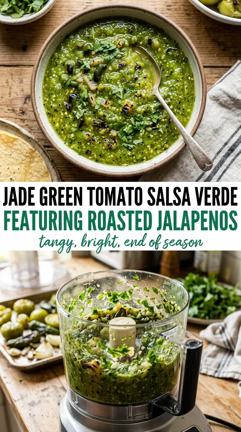 Green Tomato Salsa Verde tangy smoky vibrant