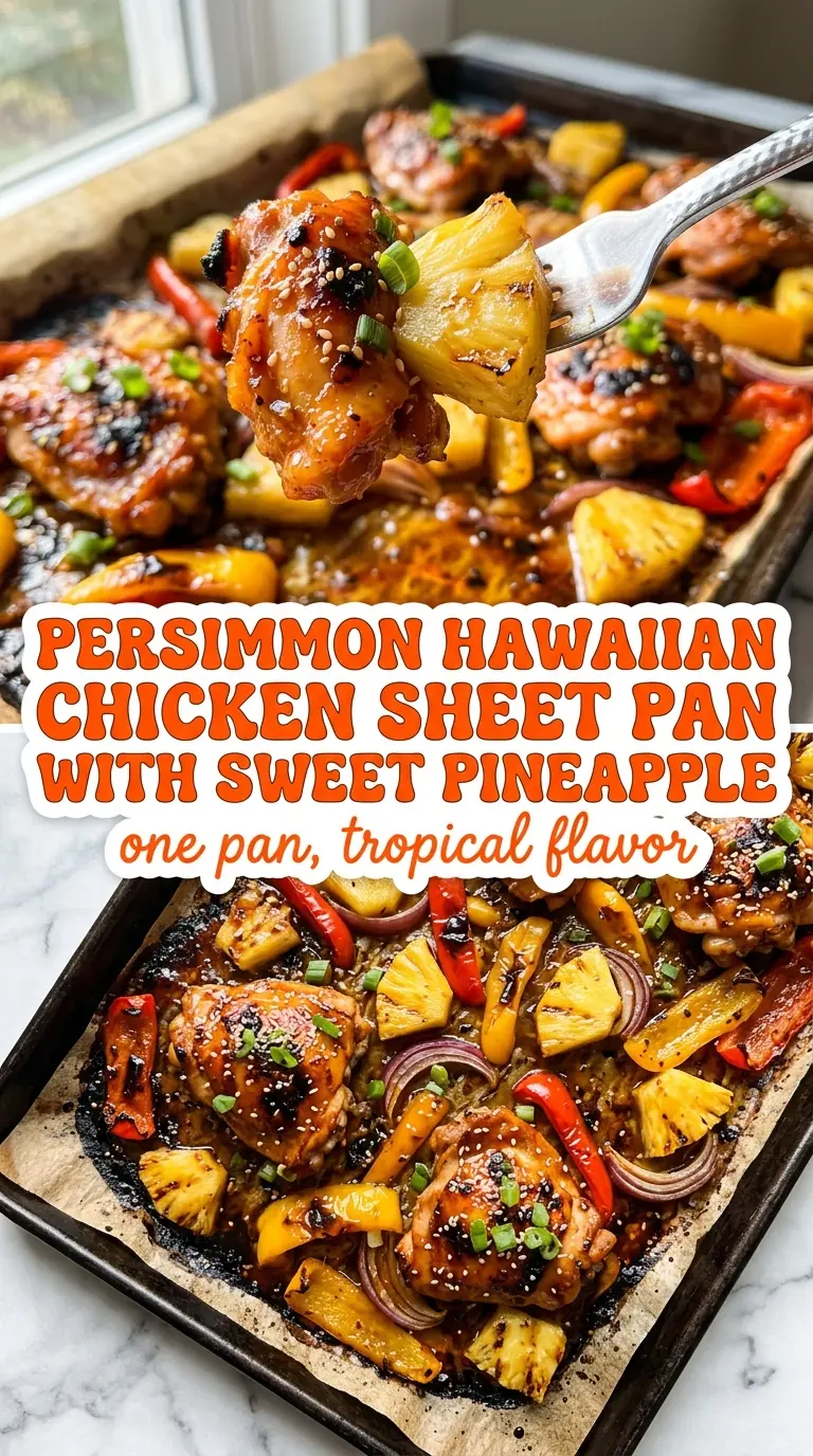 Hawaiian Chicken Sheet Pan juicy tropical caramelized