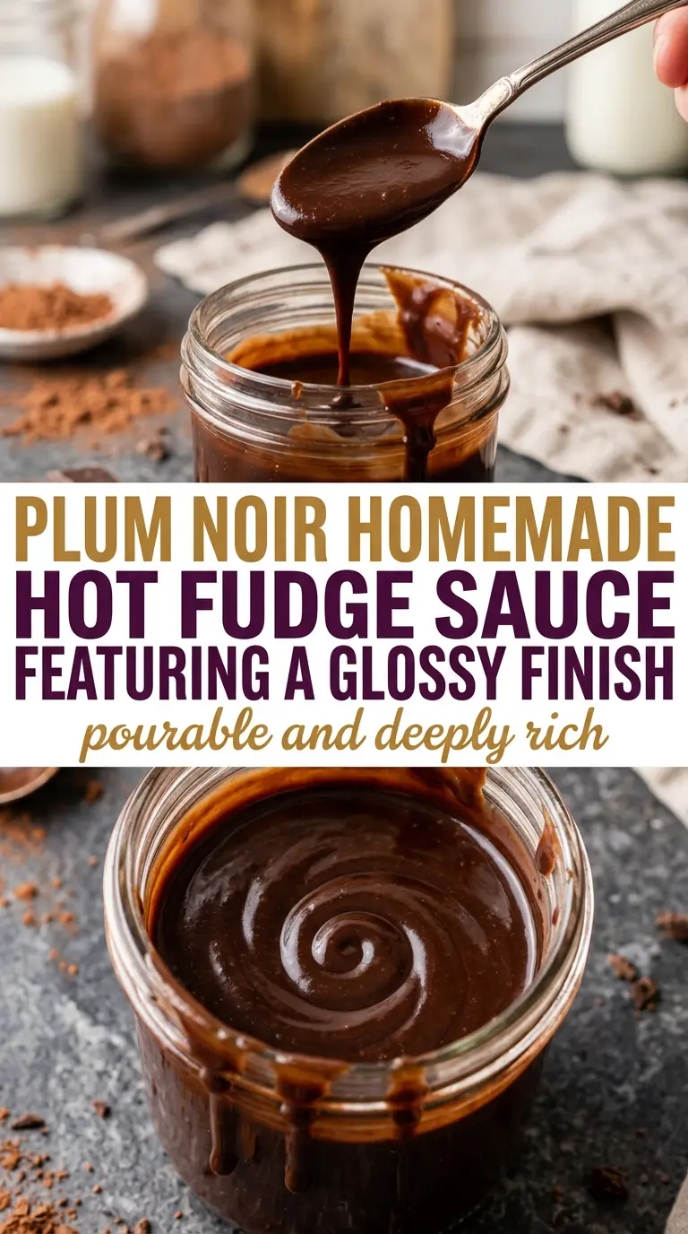 Homemade Hot Fudge Sauce glossy chocolate