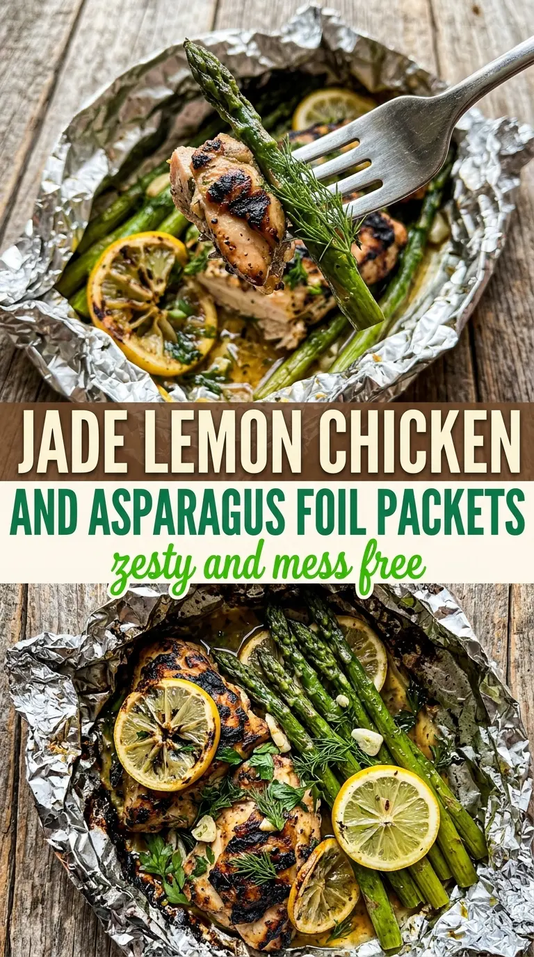lemon chicken asparagus foil packet fresh bright