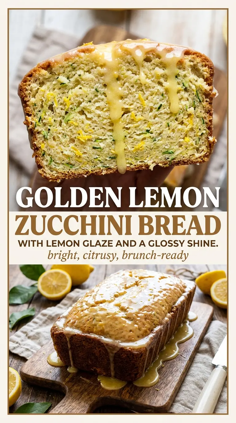 Lemon Zucchini Bread With Lemon Glaze bright citrus loaf