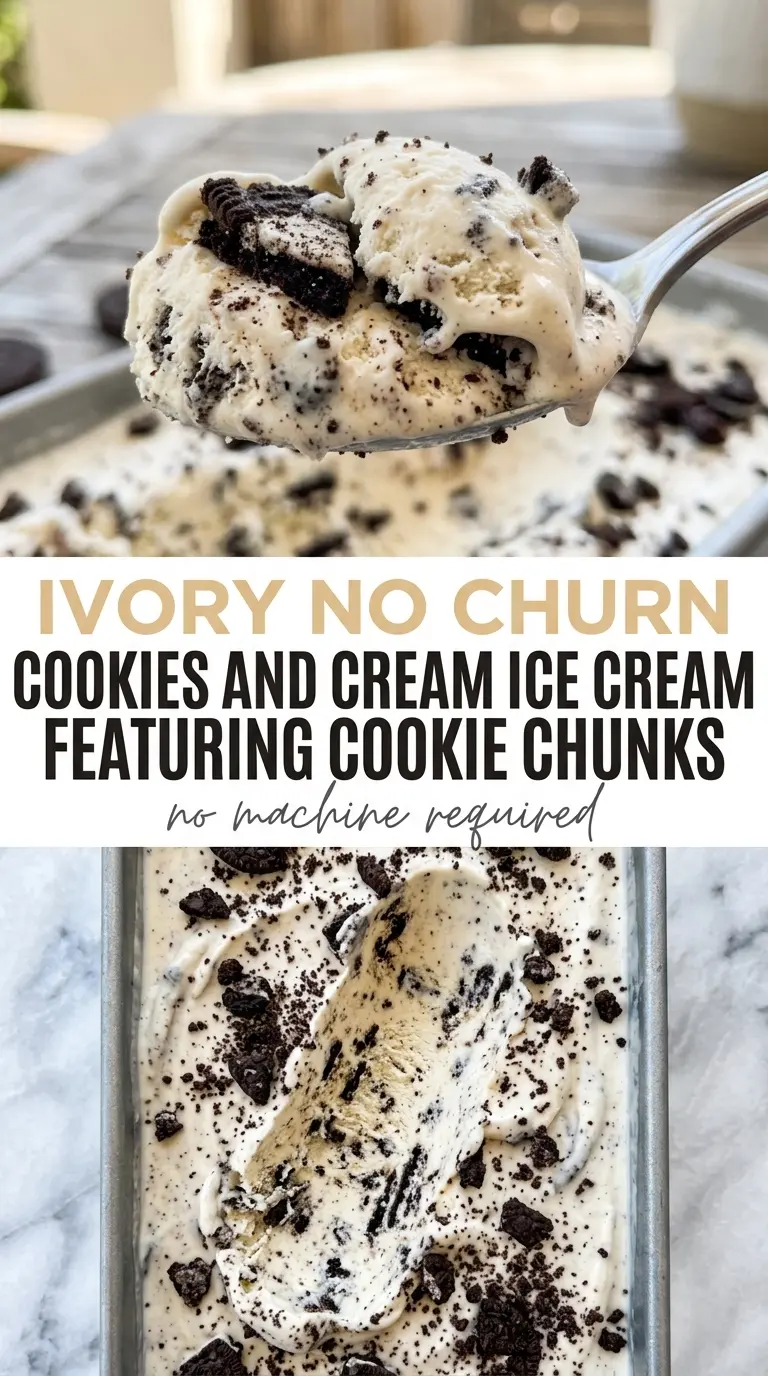 cookies and cream ice cream creamy chunky swirl