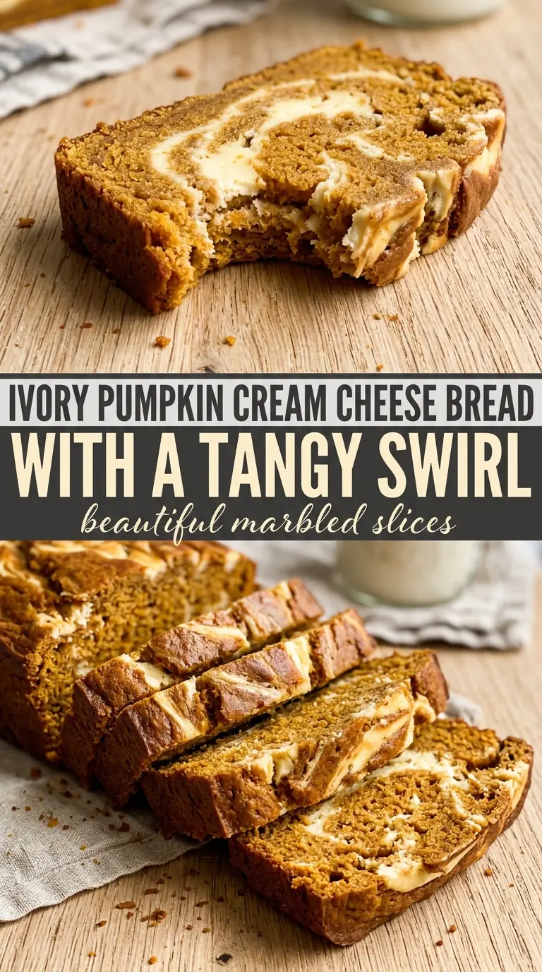 pumpkin cream cheese bread moist swirled