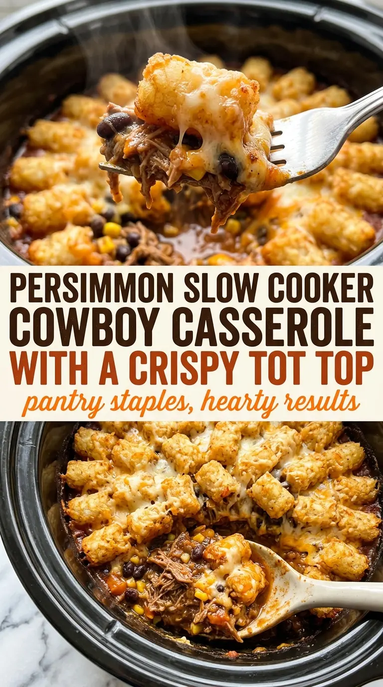 Slow cooker cowboy casserole hearty crispy