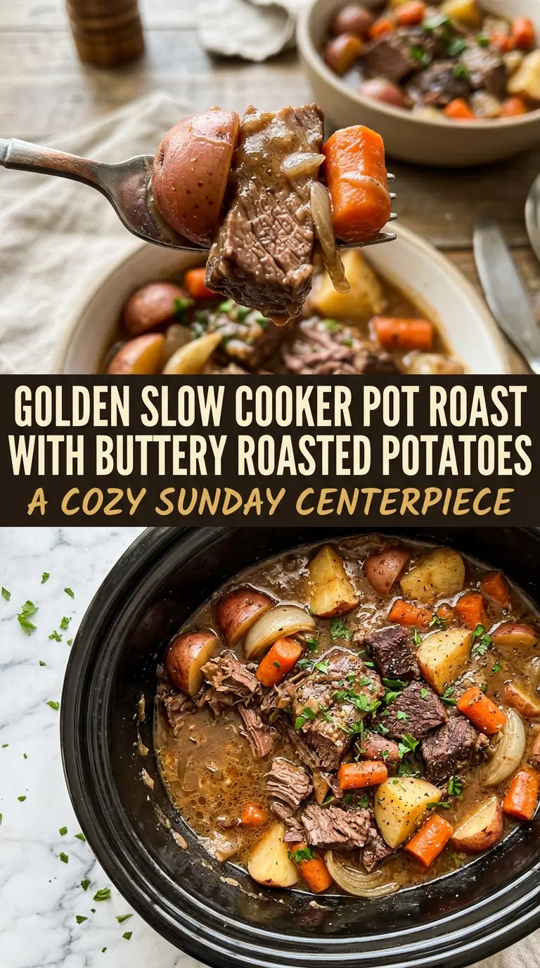 Slow Cooker Pot Roast hearty tender