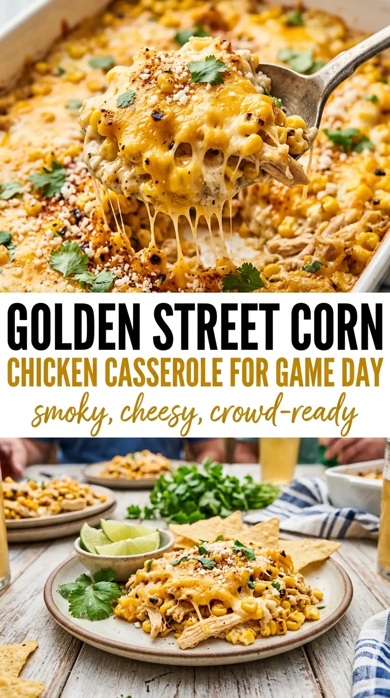 Street Corn Chicken Casserole smoky creamy