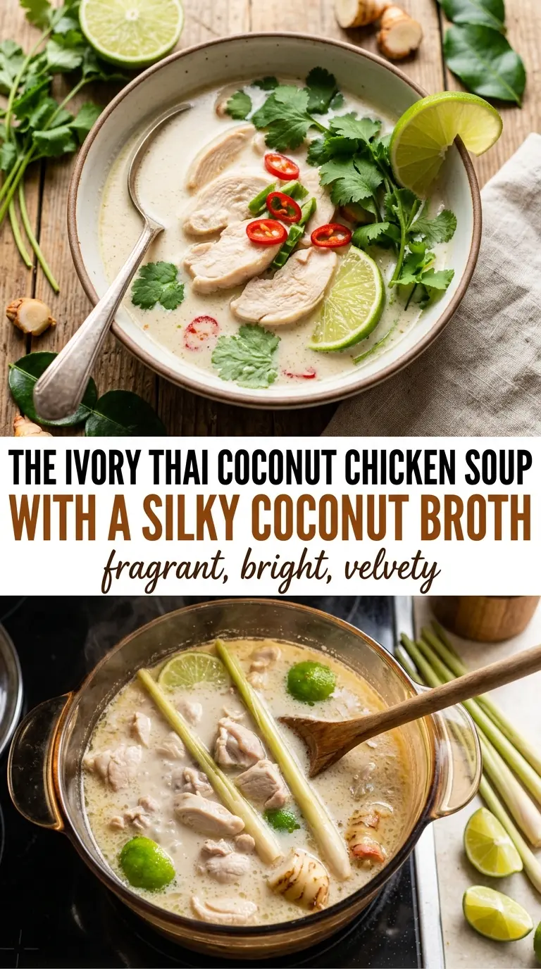 Thai Coconut Chicken Soup creamy aromatic