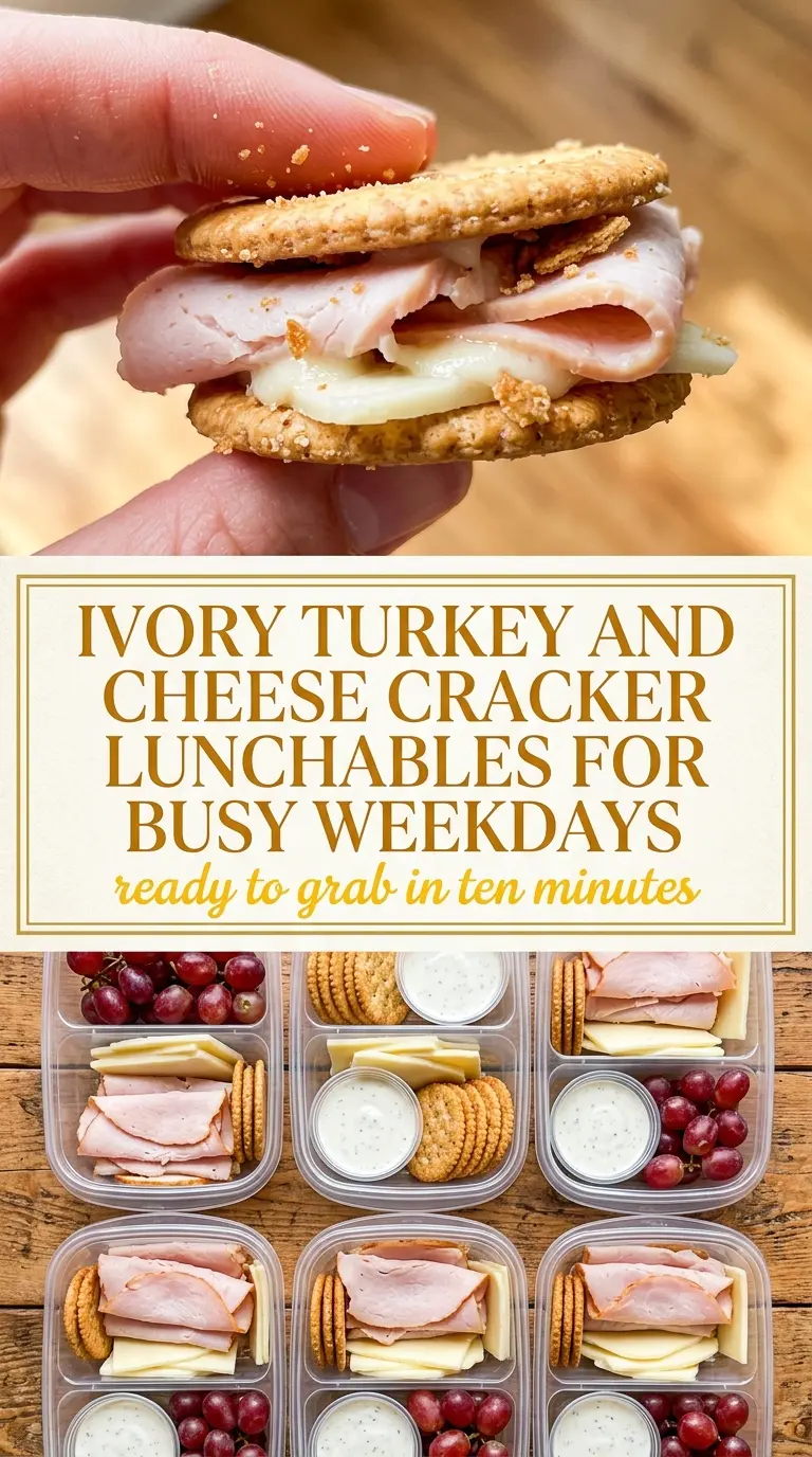 Turkey and Cheese Cracker Lunchables crisp snack packs