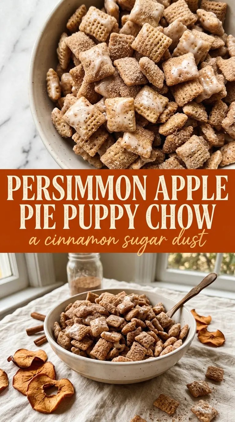 Apple Pie Puppy Chow sweet crunchy apple