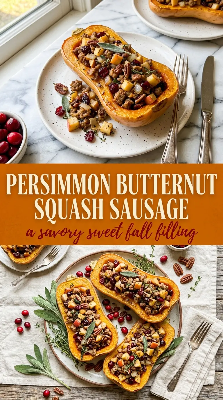 Stuffed Butternut Squash golden savory roasted