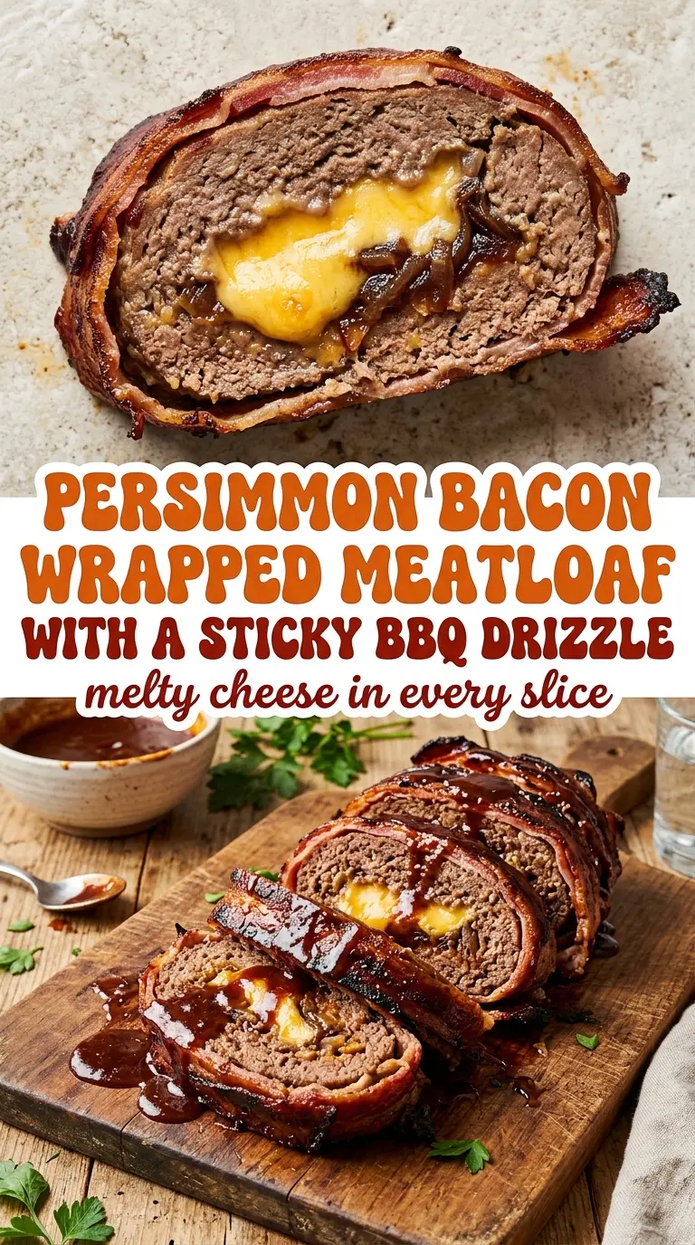 BBQ Bacon Meatloaf smoky glossy sliced
