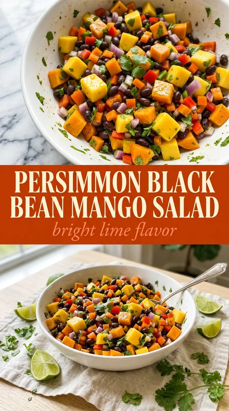 Black bean mango salad fresh colorful crisp