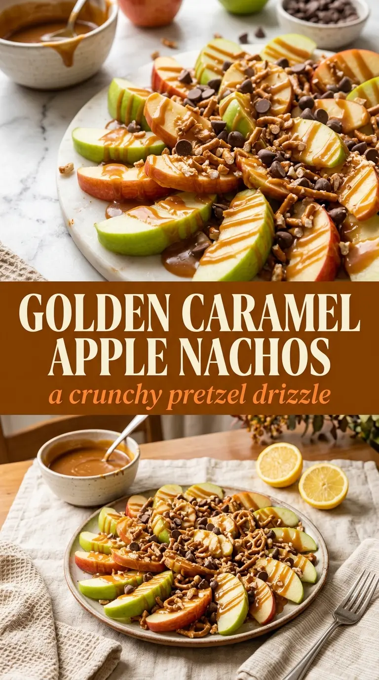 Caramel Apple Nachos crisp sticky crunchy