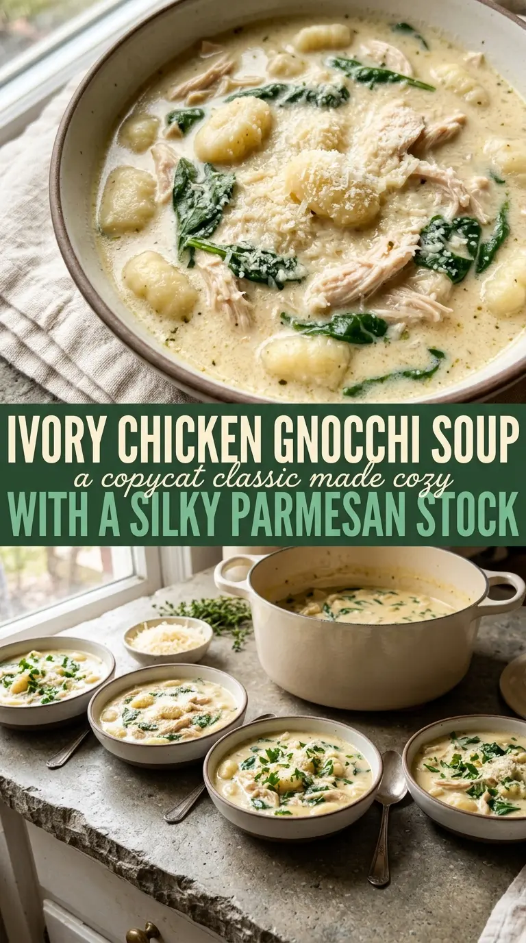 Chicken Gnocchi Soup creamy gnocchi spinach
