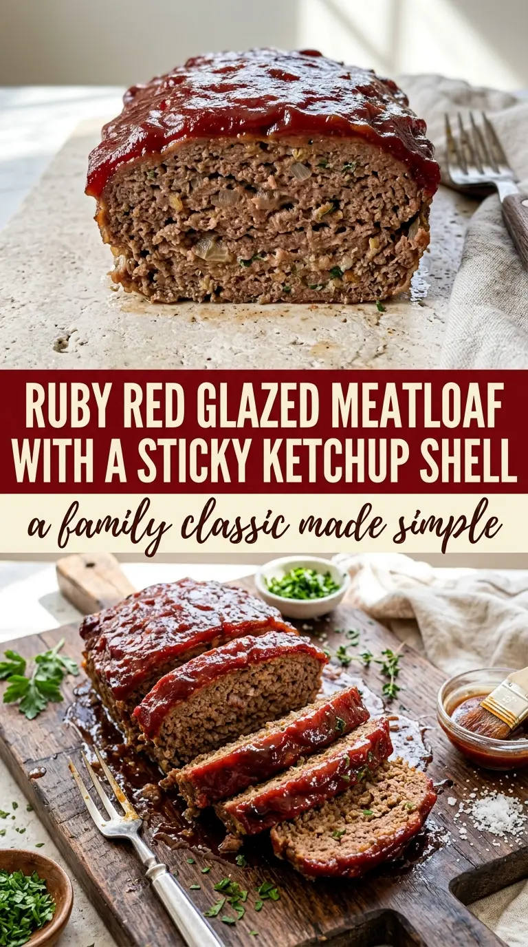 Classic Glazed Meatloaf tender glossy savory