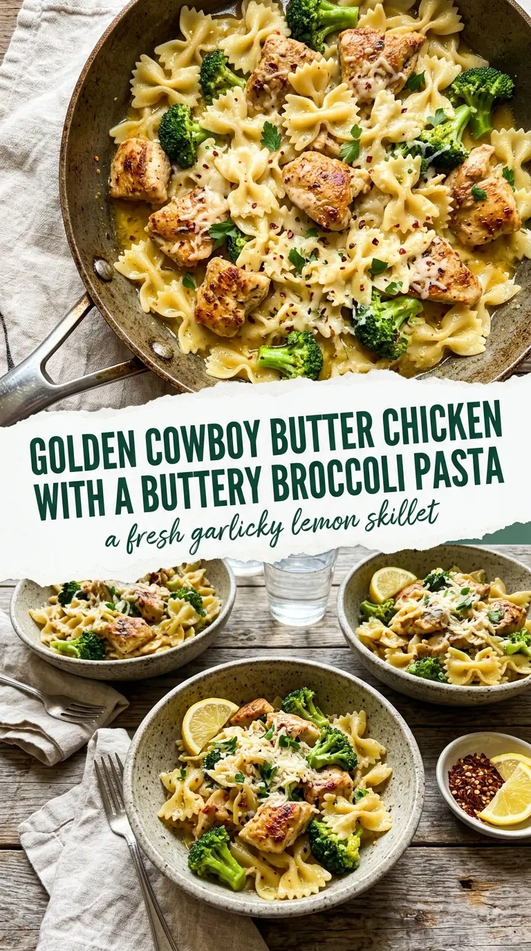 Cowboy Butter Bowtie Chicken zesty glossy green