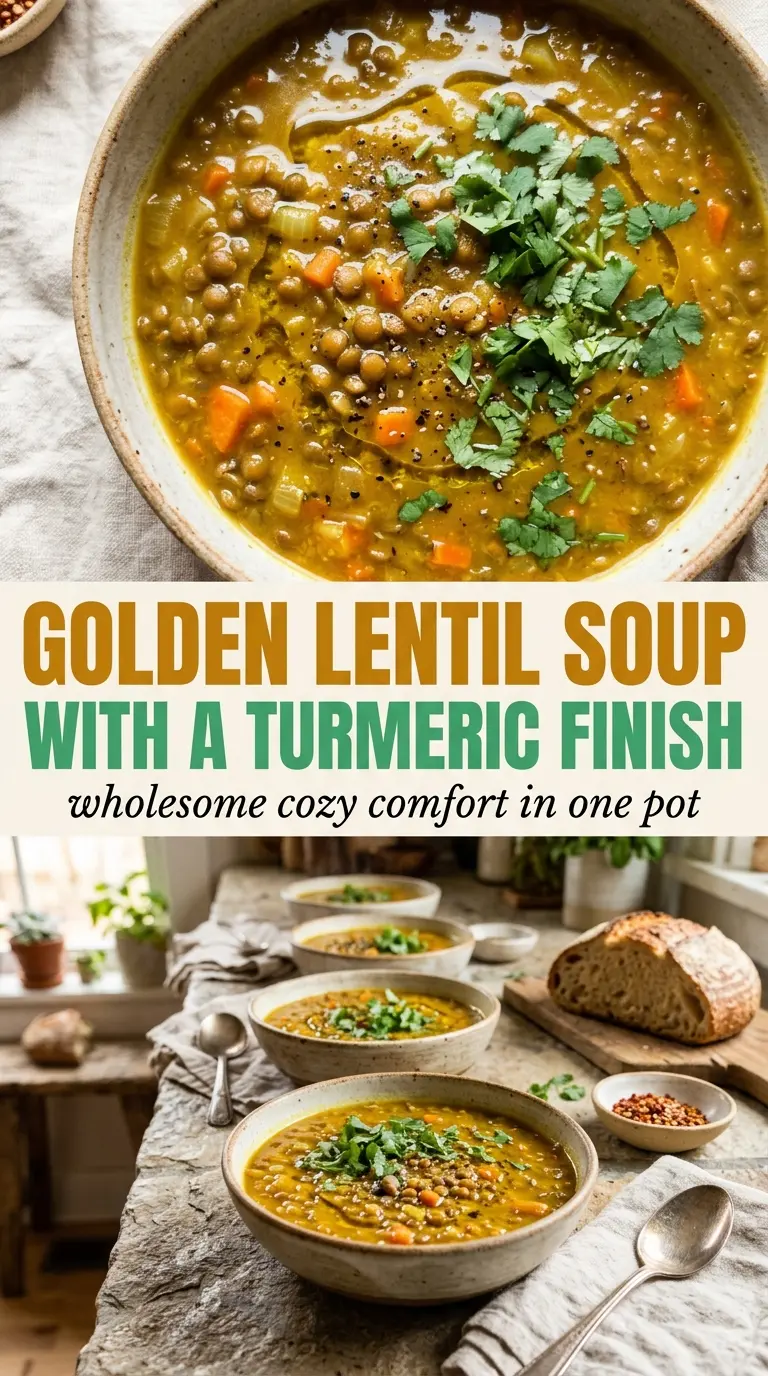 Lentil Soup cozy golden hearty spiced