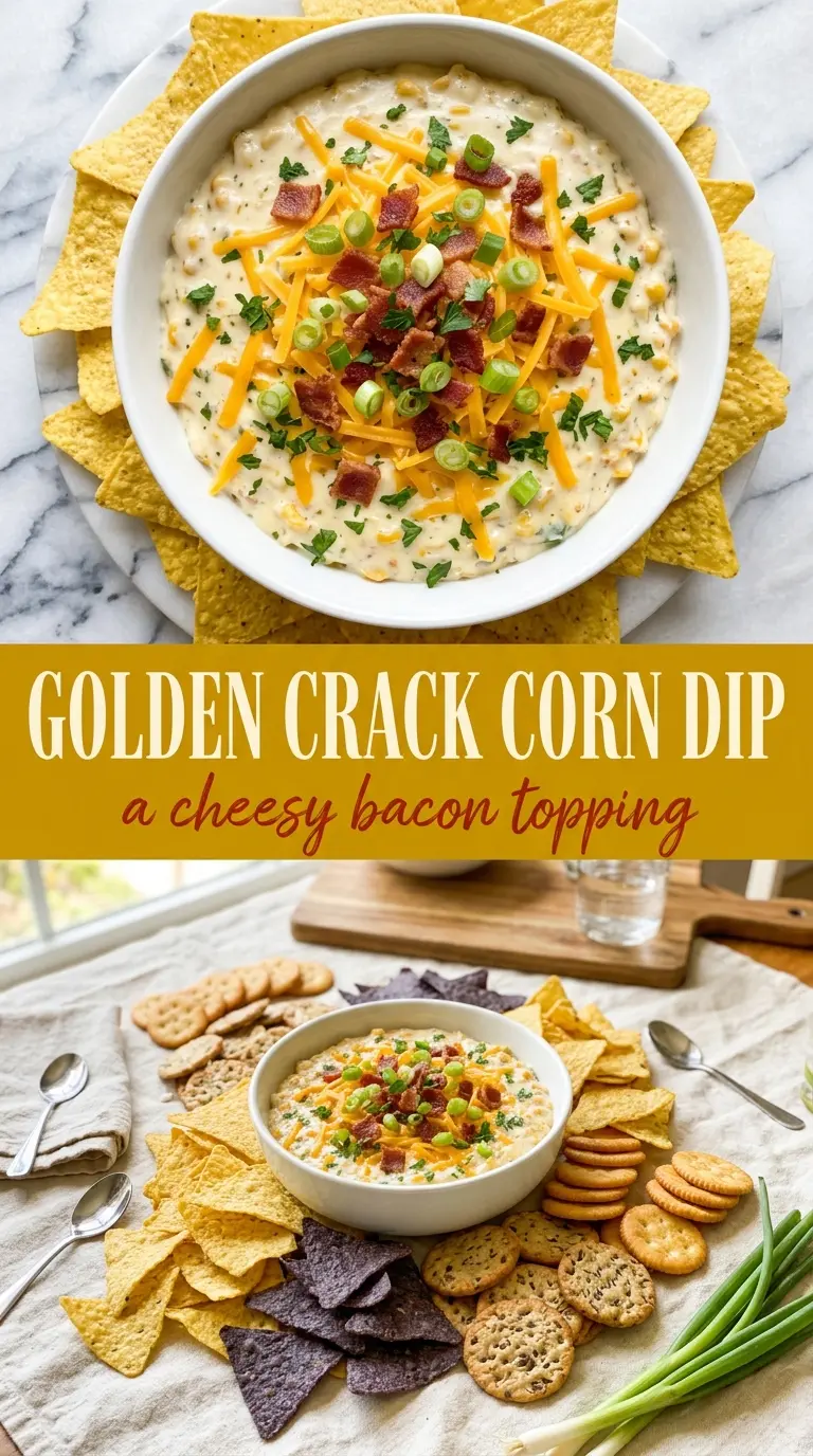 Crack Corn Dip creamy spicy cheesy