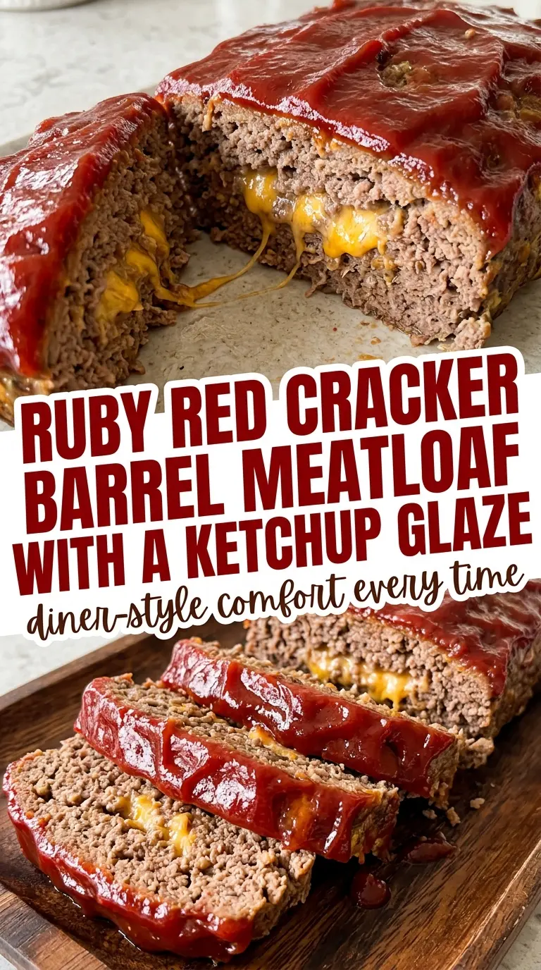 Copycat Meatloaf saucy glossy comforting slice
