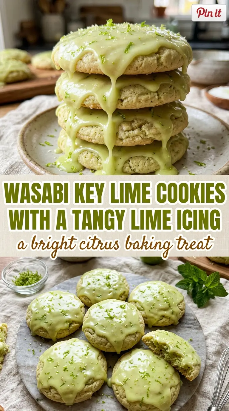 Easy Key Lime Cookies With Lime Glaze soft tangy citrus
